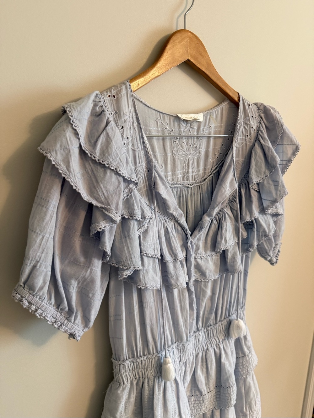 LOVESHACK FANCY LIV RUFFLE HERITAGE DRESS - Picture 4 of 8